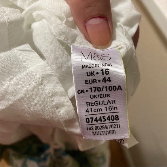 Per Una Floral Spaghetti Straps Lace Hem Dress - Picture 8 of 8